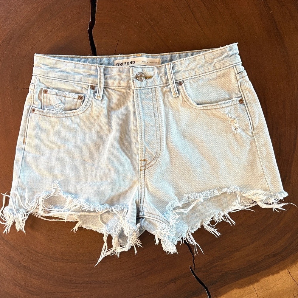 GRLFRND Helena Short in Kiki/Light-wash Distressed Jean Shorts/ size 26